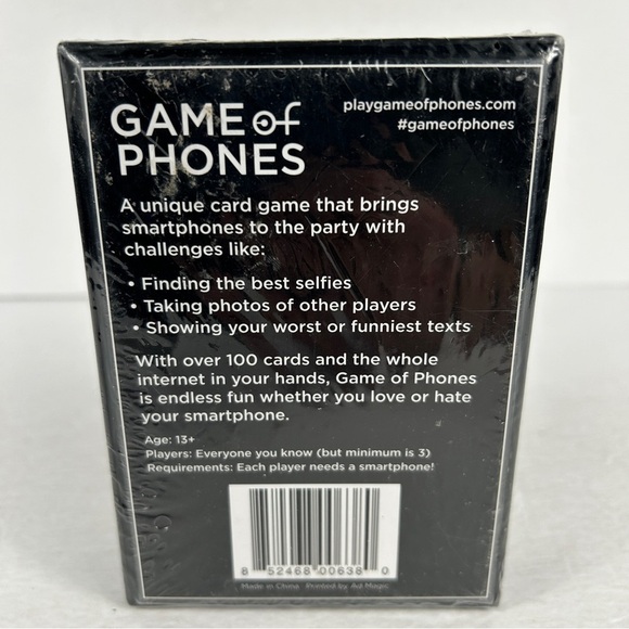 Game of Phones Card Game - Black - Picture 2 of 2